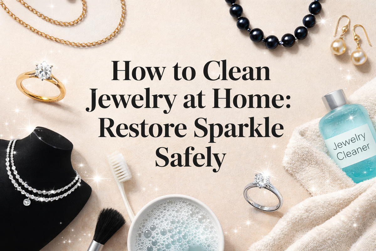 How to clean jewelry at home and restore sparkle safely
