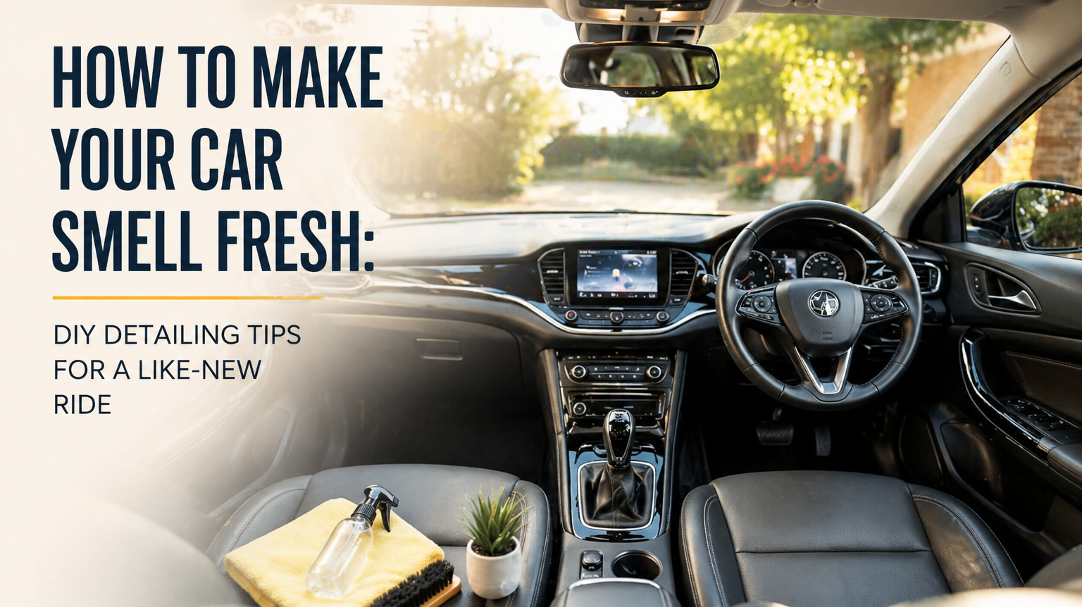 How to Make Your Car Smell Fresh: DIY Detailing Tips for a Like-New Ride