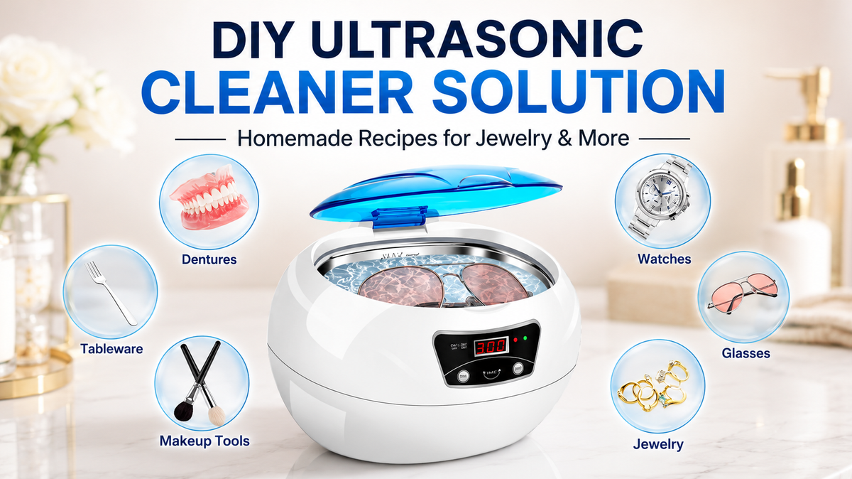 DIY Ultrasonic Cleaner Solution: Homemade Recipes for Jewelry & More
