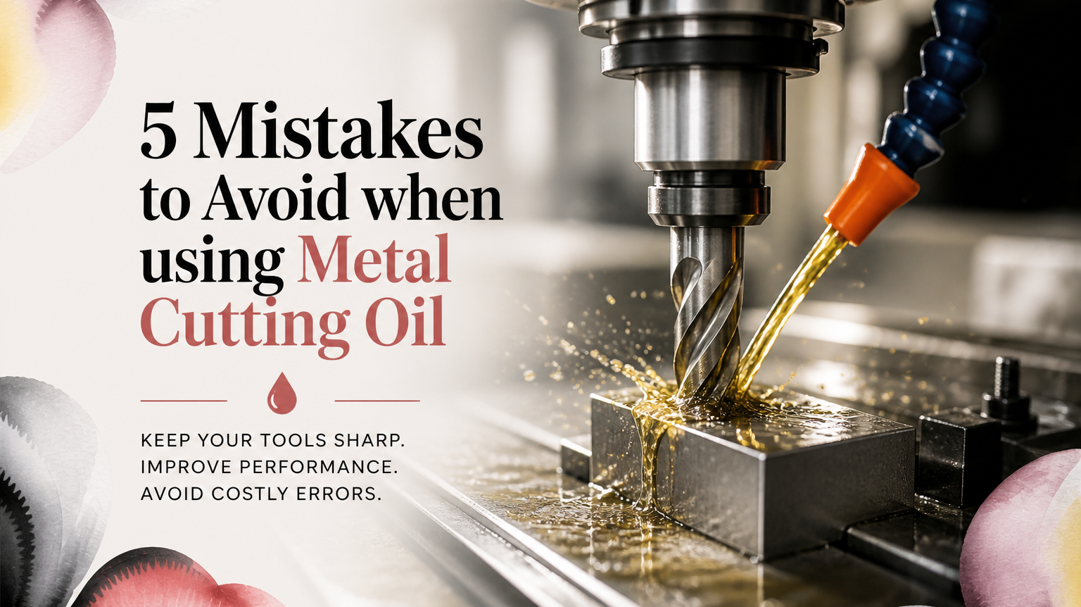 5 Mistakes to Avoid When Using Metal Cutting Oil