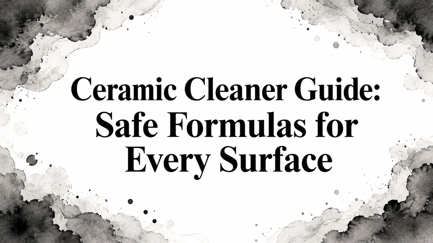 Ceramic Cleaner Guide: Safe Formulas for Every Surface