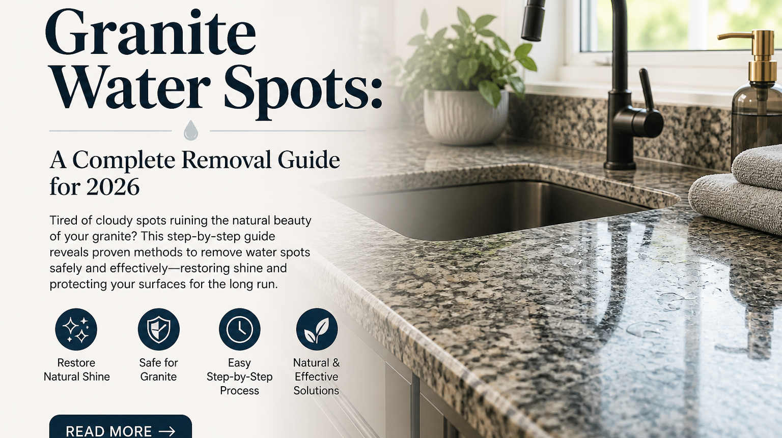 Granite Water Spots: A Complete Removal Guide for 2026