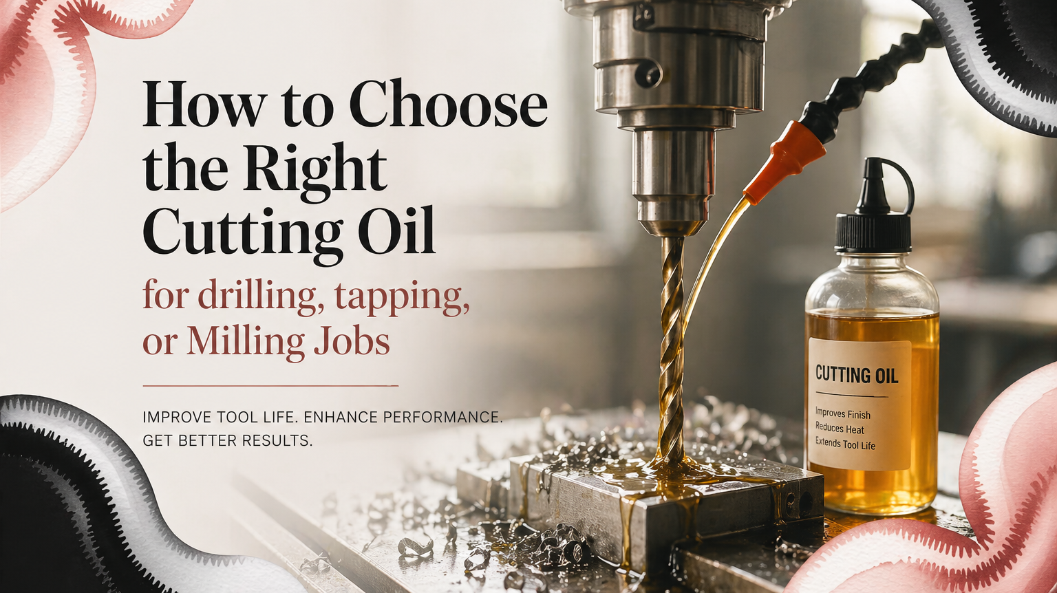 How to Choose the Right Cutting Oil for Drilling, Tapping, or Milling Jobs