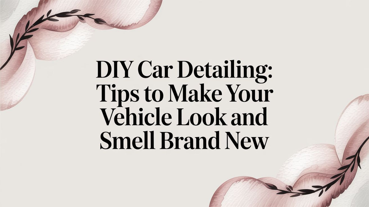 DIY Car Detailing: Tips to Make Your Vehicle Look and Smell Brand New ...