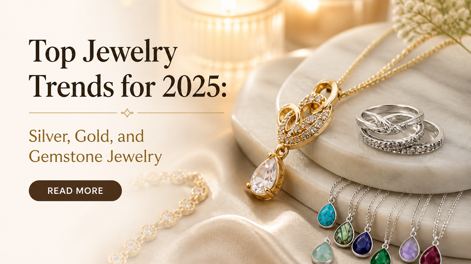 Top Jewelry Trends for 2025: Silver, Gold, and Gemstone Jewelry