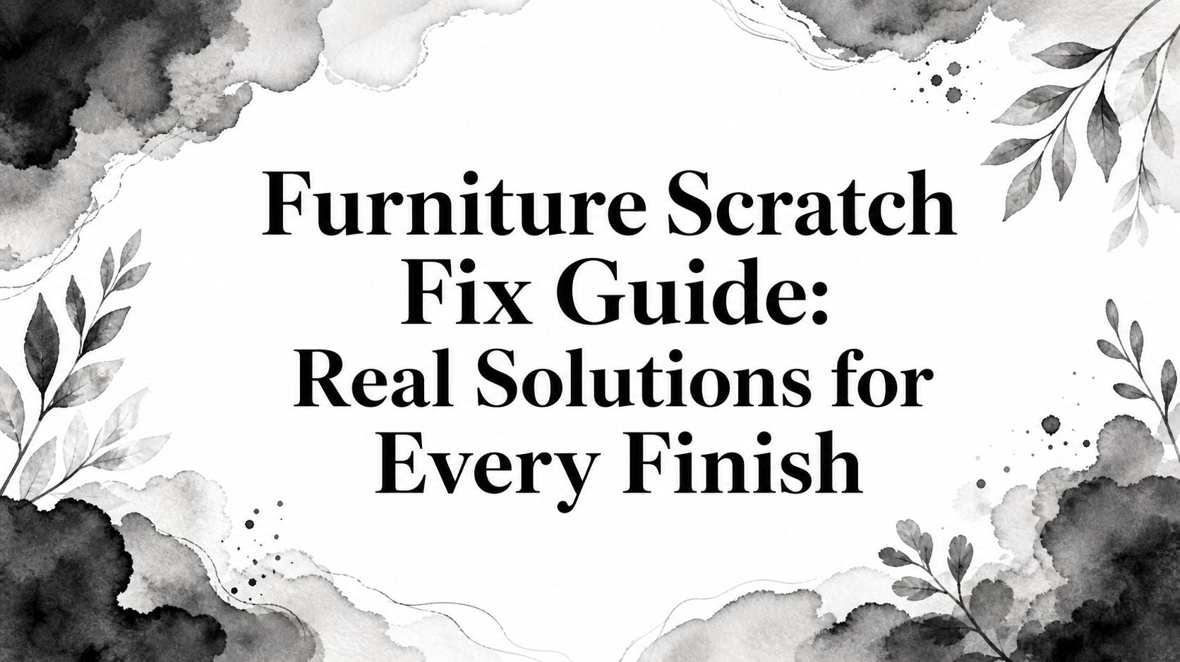Furniture Scratch Fix Guide: Real Solutions for Every Finish