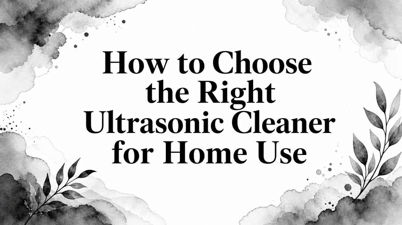 How to Choose the Right Ultrasonic Cleaner for Home Use