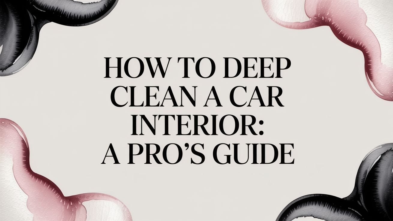 How to Deep Clean a Car Interior: A Pro's Guide