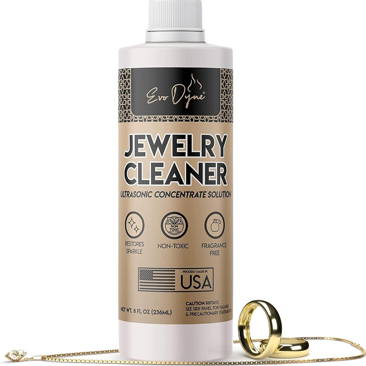 Ultrasonic Jewelry Cleaner Solution (8oz fl oz Total) | Ultrasonic Cle ...