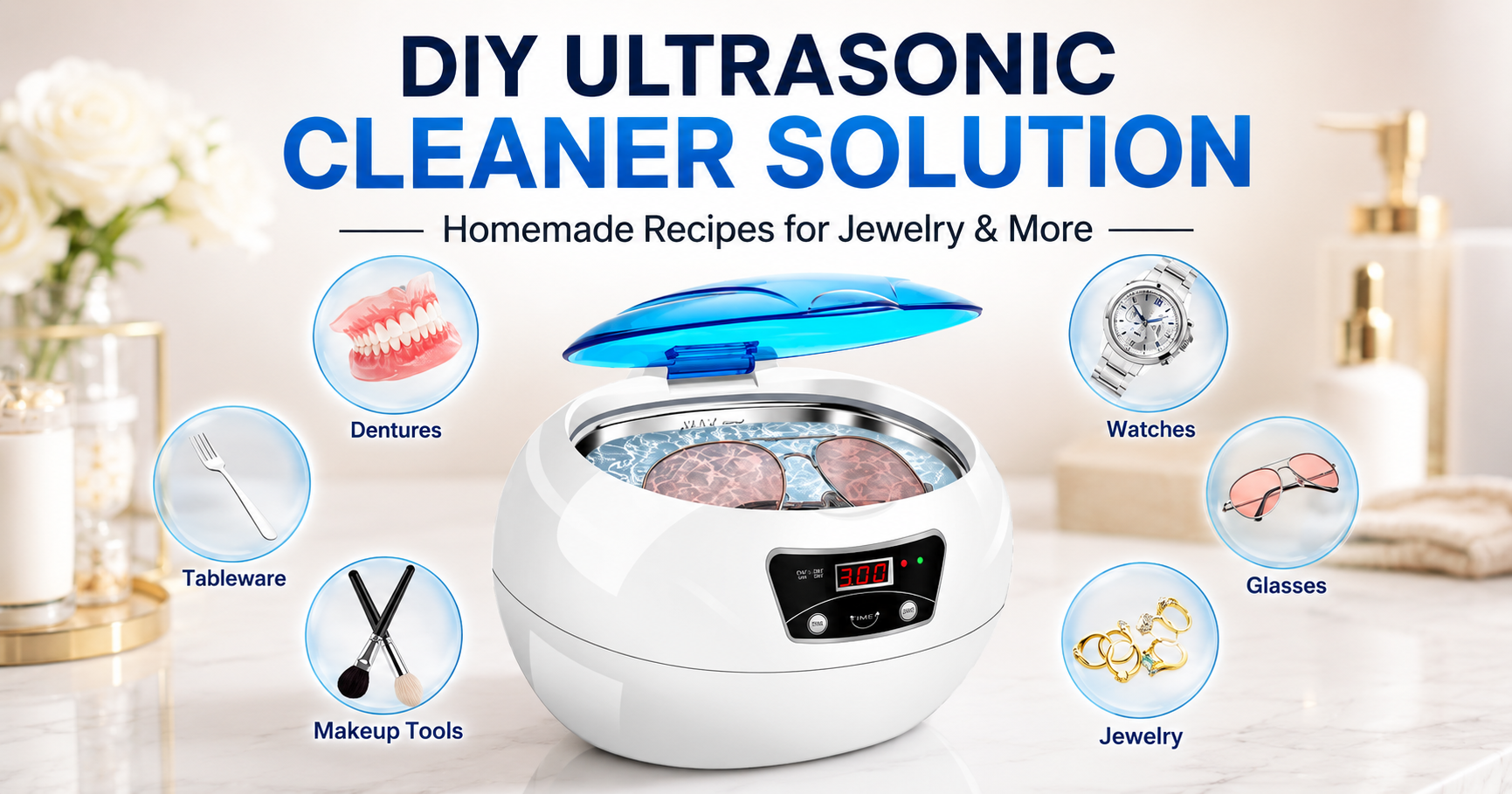 DIY Ultrasonic Cleaner Solution: Homemade Recipes for Jewelry & More