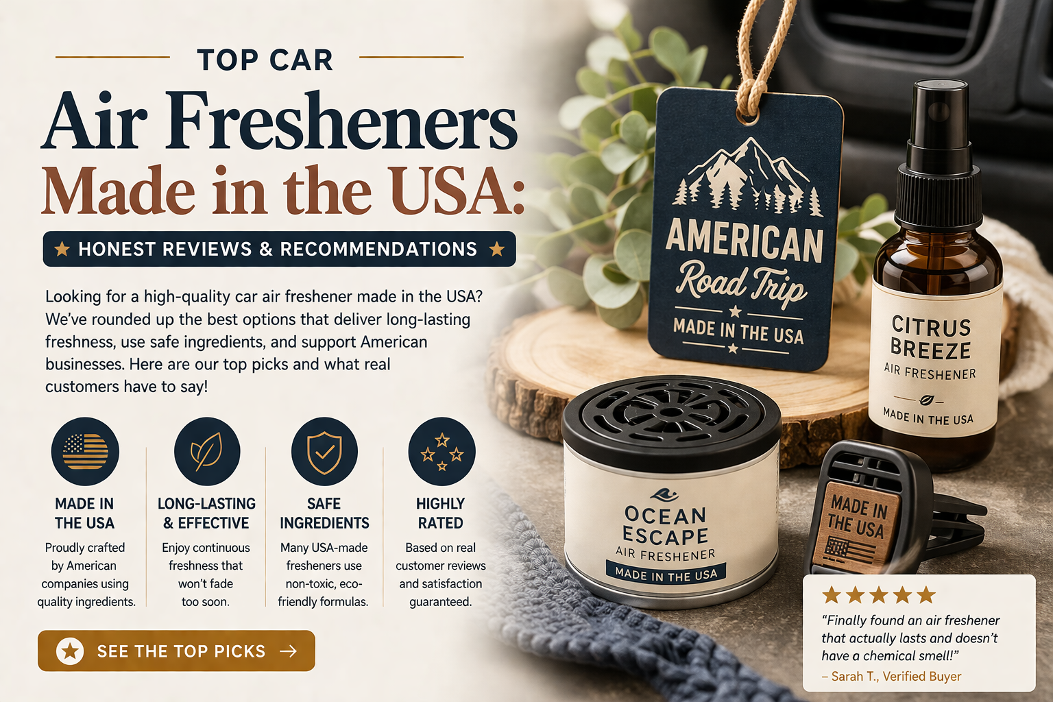 Top Car Air Fresheners Made in the USA: Honest Reviews & Recommendations