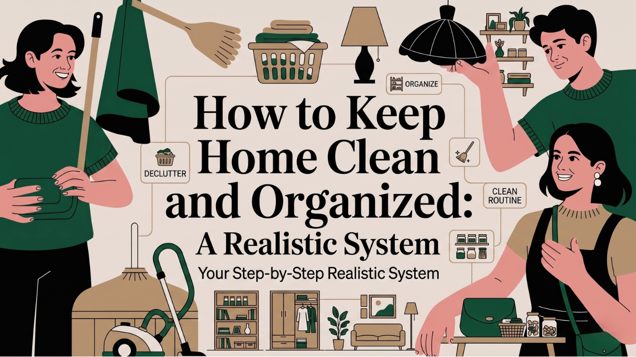 How to Keep Home Clean and Organized: A Realistic System