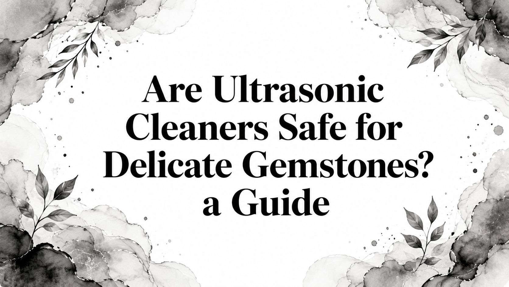 Are Ultrasonic Cleaners Safe for Delicate Gemstones? a Guide