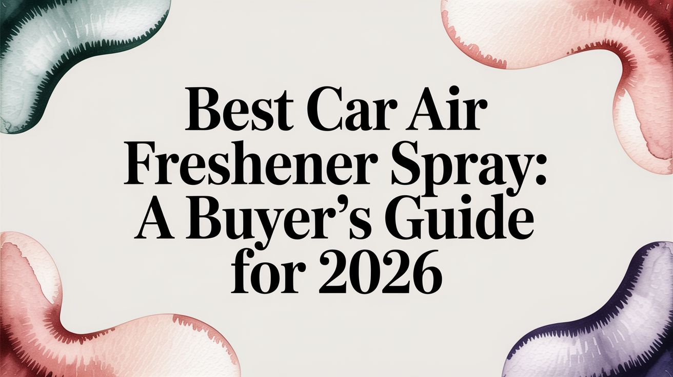 Best Car Air Freshener Spray: A Buyer's Guide for 2026