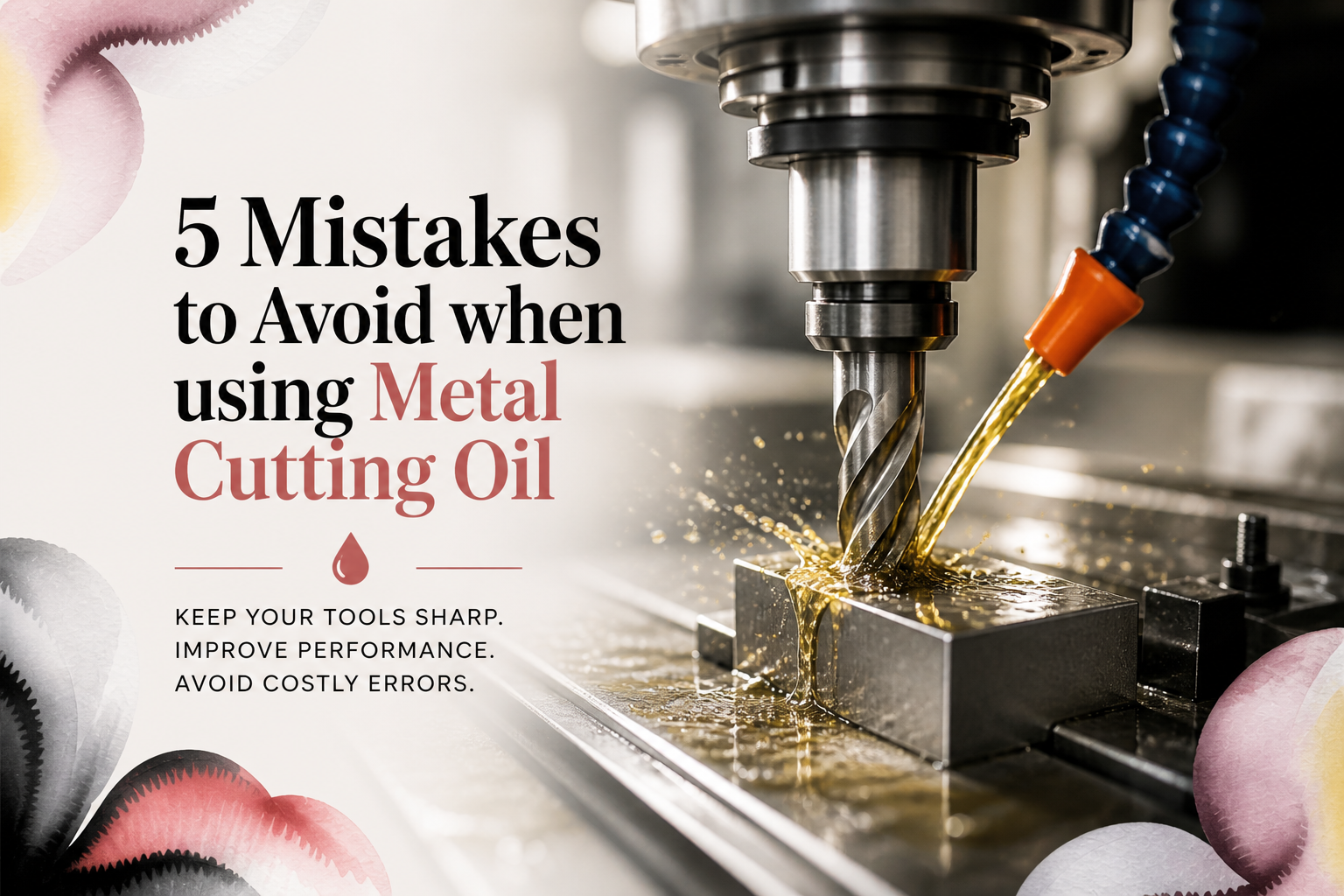 5 Mistakes to Avoid When Using Metal Cutting Oil