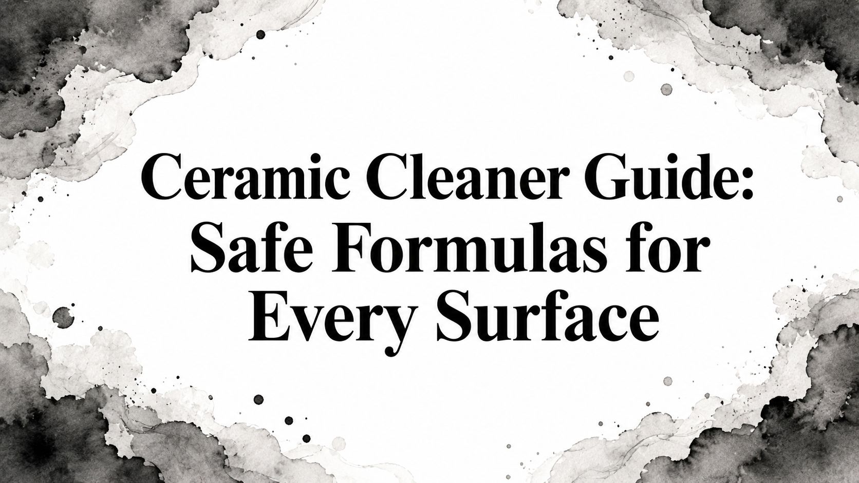 Ceramic Cleaner Guide: Safe Formulas for Every Surface