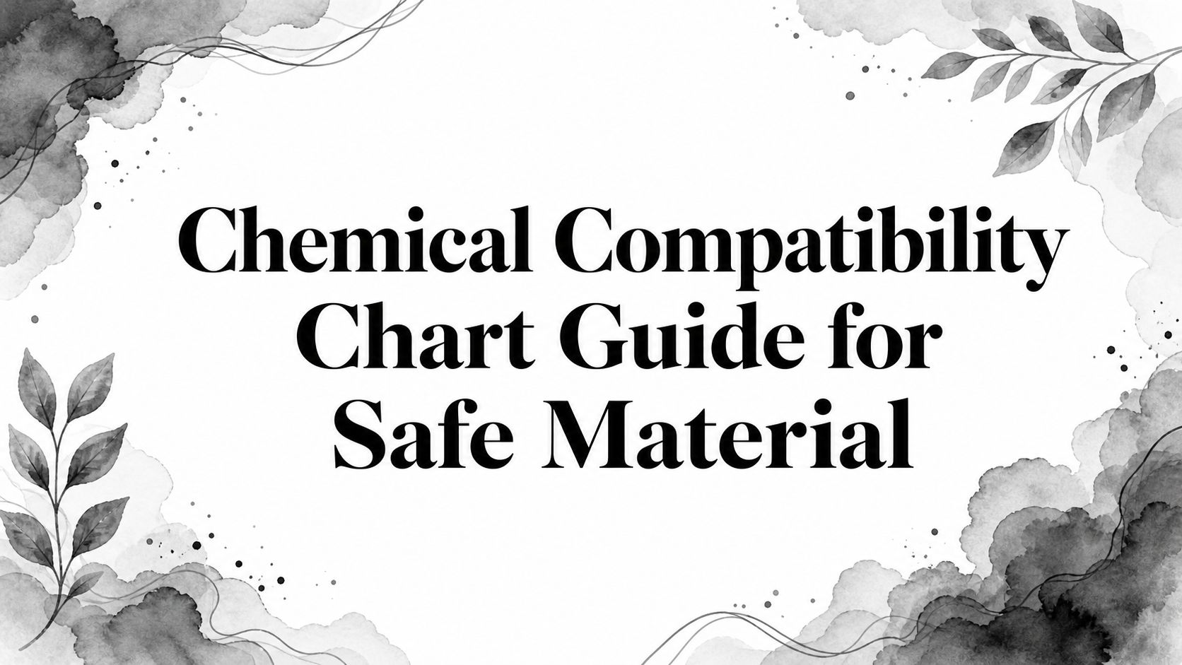 Chemical Compatibility Chart Guide for Safe Material