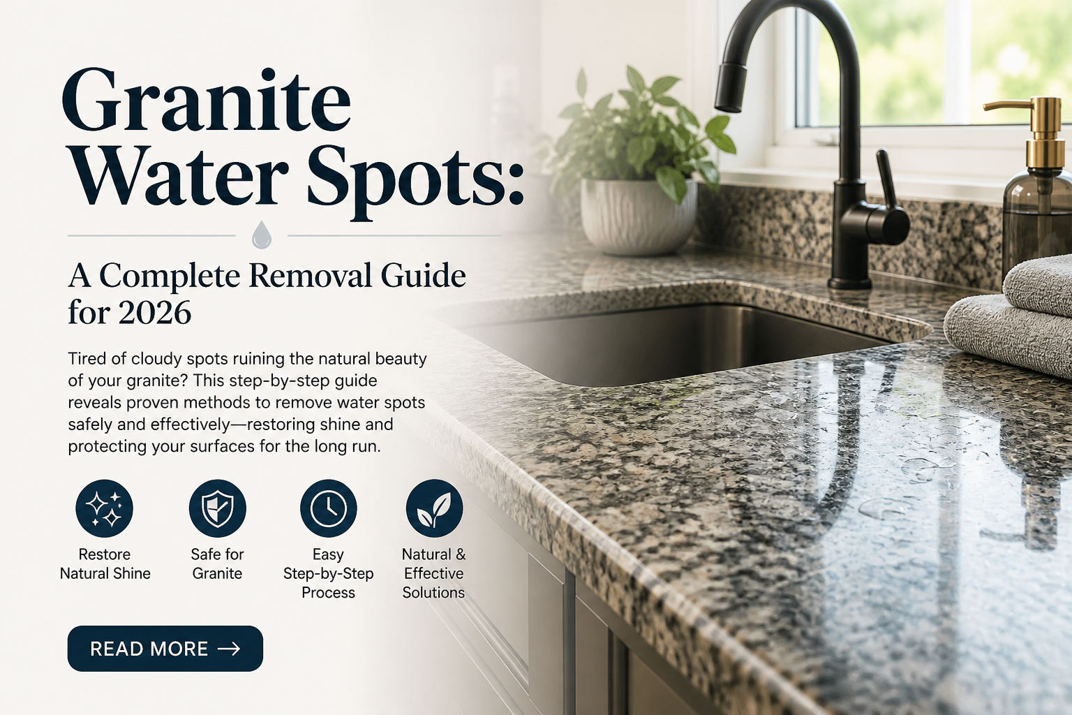 Granite Water Spots: A Complete Removal Guide for 2026