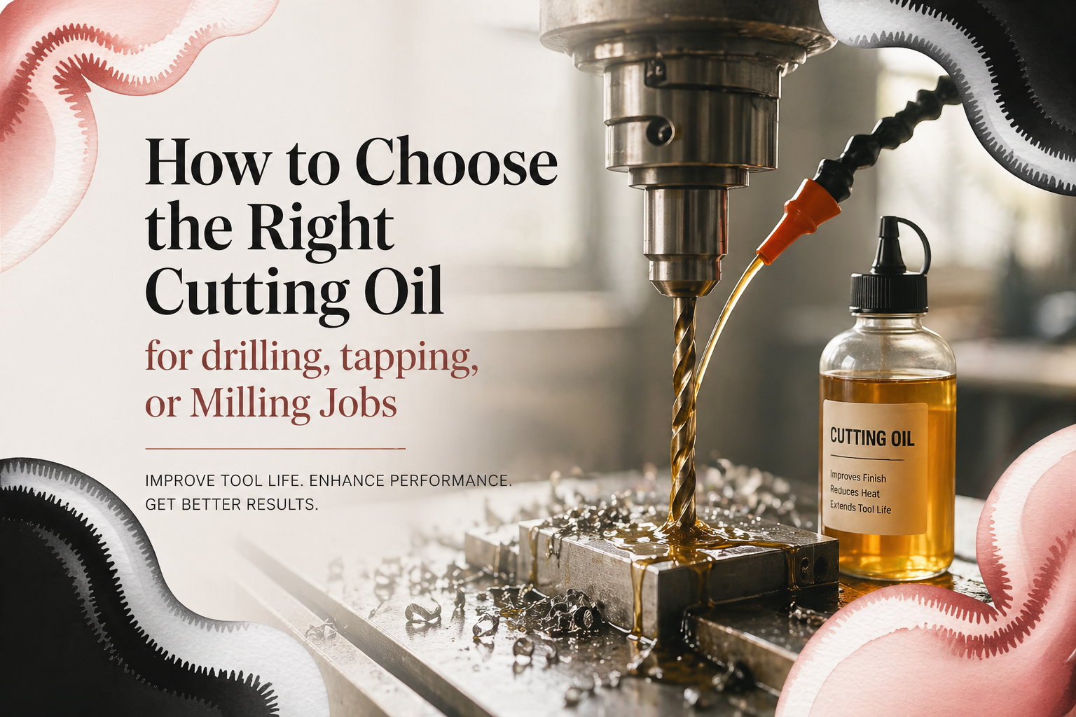 How to Choose the Right Cutting Oil for Drilling, Tapping, or Milling Jobs