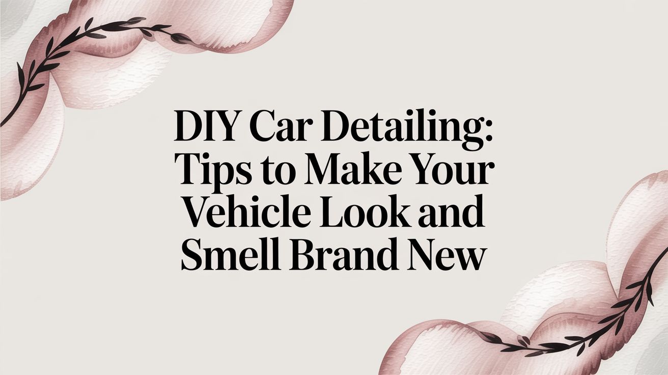 DIY Car Detailing: Tips to Make Your Vehicle Look and Smell Brand New
