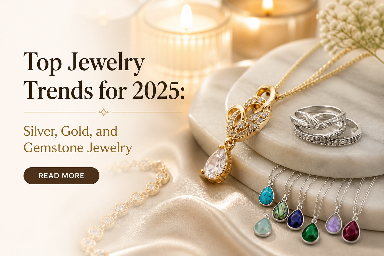 Top Jewelry Trends for 2025: Silver, Gold, and Gemstone Jewelry
