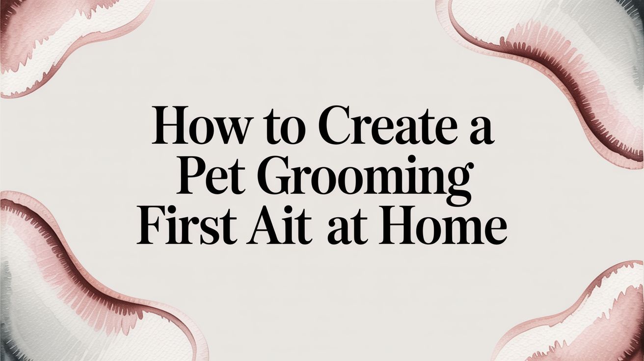 How to Create a Pet Grooming First Aid Kit at Home