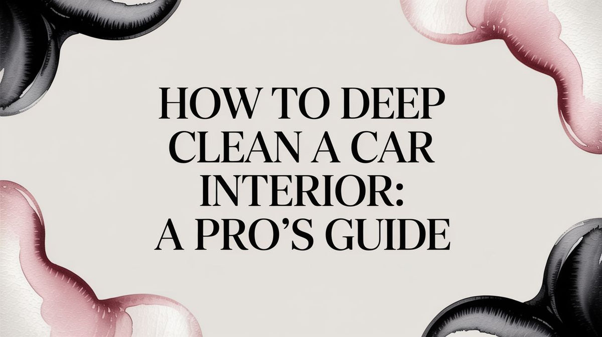 How to Deep Clean a Car Interior: A Pro's Guide – Evo Dyne Products