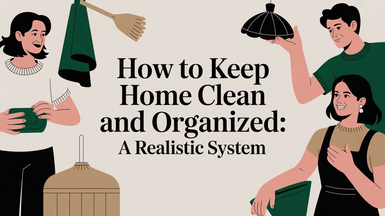 How to Keep Home Clean and Organized: A Realistic System
