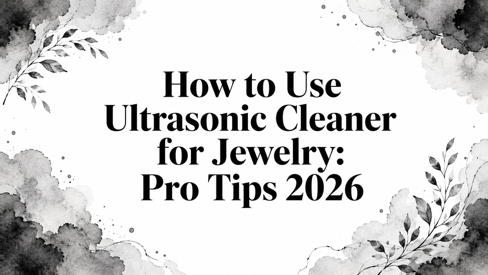 How to Use Ultrasonic Cleaner for Jewelry: Pro Tips 2026