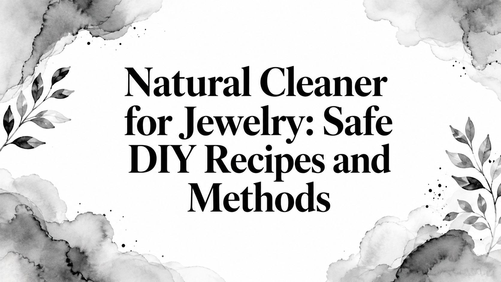 Natural Cleaner for Jewelry: Safe DIY Recipes and Methods