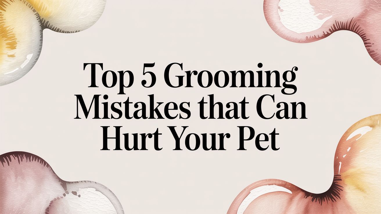 Top 5 Grooming Mistakes That Can Hurt Your Pet