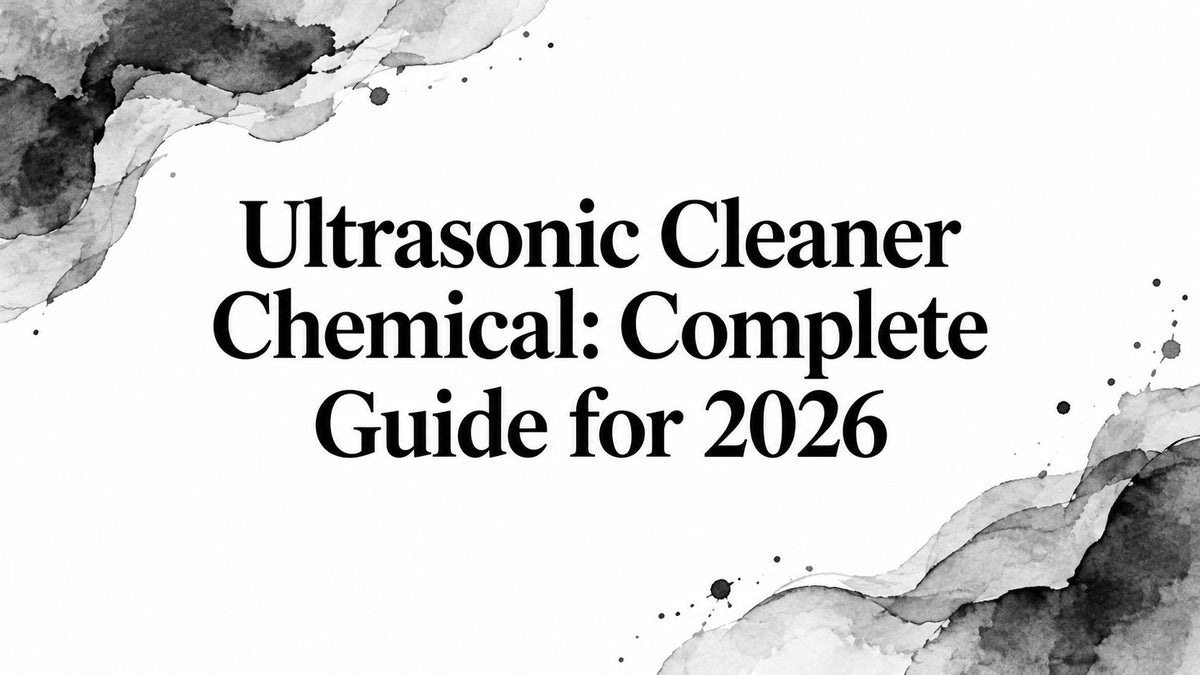 Ultrasonic Cleaner Chemical: Complete Guide for 2026