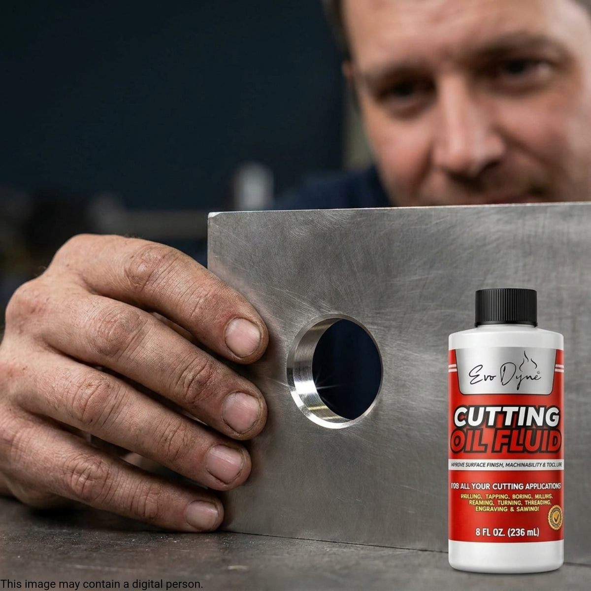 Evo Dyne cutting fluid reducing heat and tool wear during machining