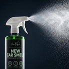 Evo Dyne car air freshener spray eliminating odors in a vehicle